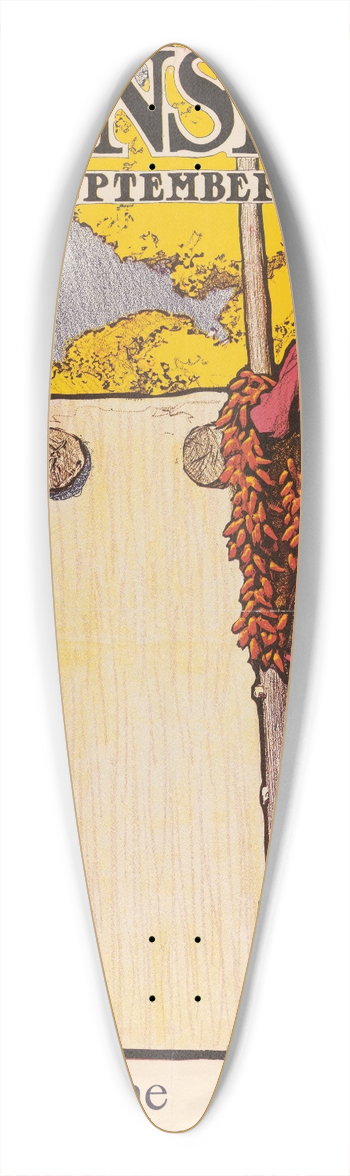 Maynard Dixon - Sunset Magazine, September 39.3 inch art pintail longboard deck