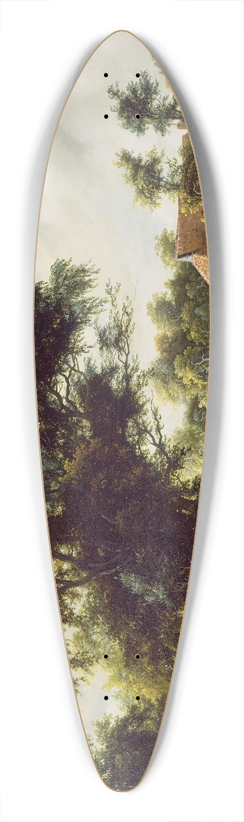 Meindert Hobbema - A Watermill 39.3 inch art pintail longboard deck