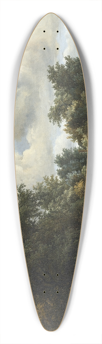 Meindert Hobbema - A Wooded Landscape 39.3 inch art pintail longboard deck