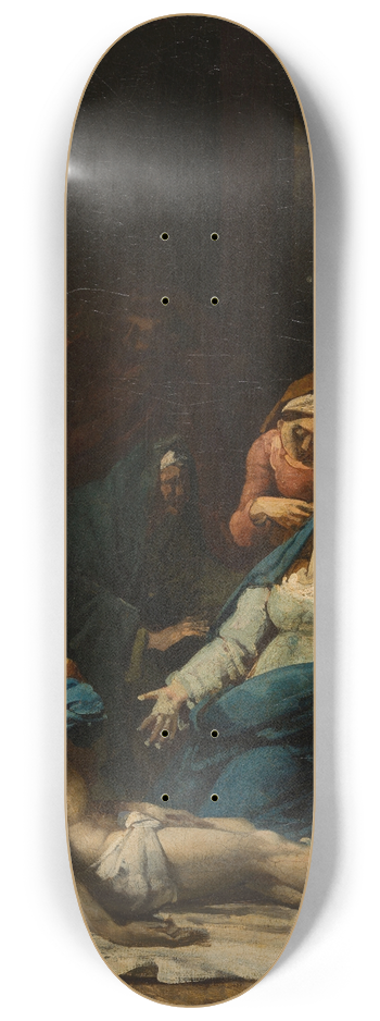 Alexandre-Charles Guillemot - Le Christ descendu de la Croix 8.25 inch art skate deck