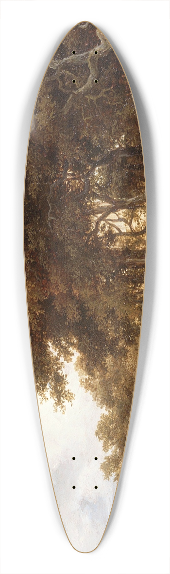 Meindert Hobbema - View Along the Amstel 39.3 inch art pintail longboard deck