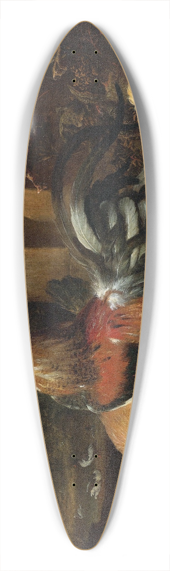 Melchior d'Hondecoeter - A Poultry Yard 39.3 inch art pintail longboard deck