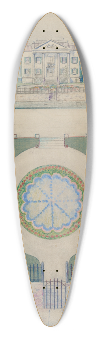 Meyer Goldbaum - Coster House 39.3 inch art pintail longboard deck