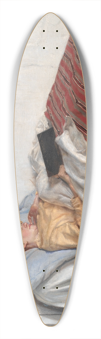 Michael Ancher - The Sick Girl 39.3 inch art pintail longboard deck