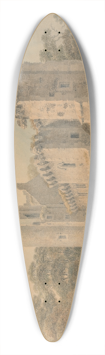 Michael Angelo Rooker - Caister Castle, Norfolk 39.3 inch art pintail longboard deck