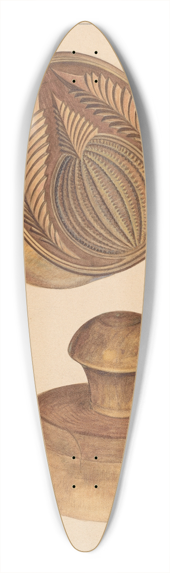 Michael Dadante - Butter Mold 39.3 inch art pintail longboard deck