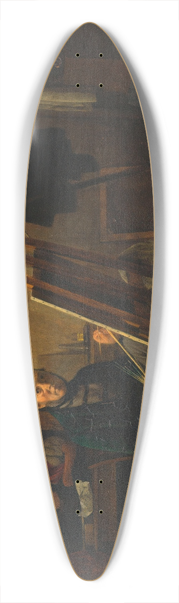 Michael Neder - Selbstbildnis Michael Neder an der Staffelei 39.3 inch art pintail longboard deck