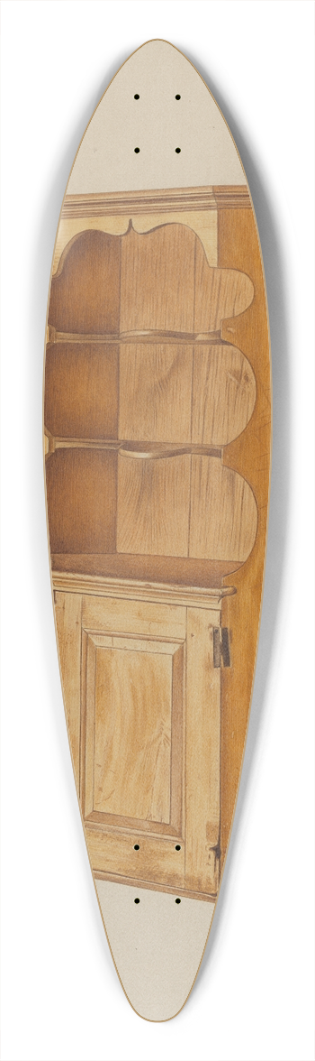 Michael Riccitelli - Corner Cupboard 39.3 inch art pintail longboard deck
