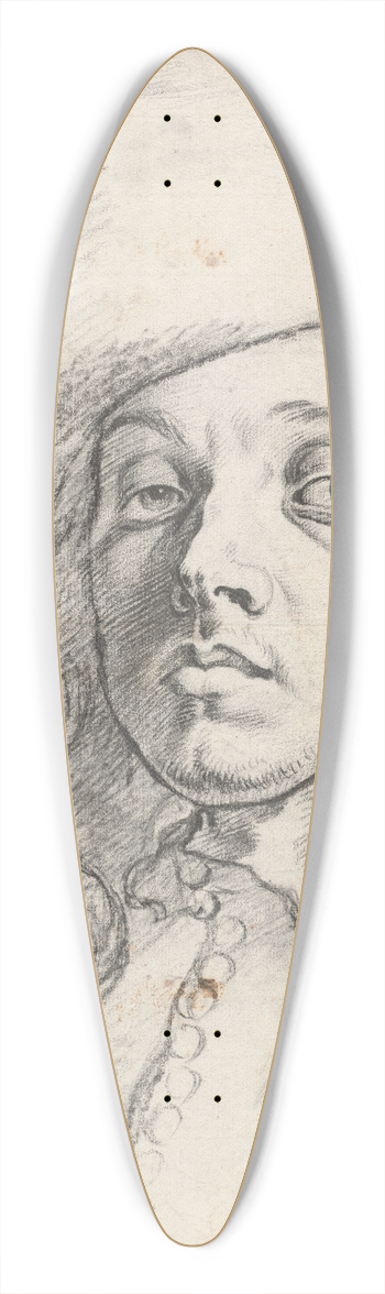 Michael Sweerts - Jan van den Enden 39.3 inch art pintail longboard deck