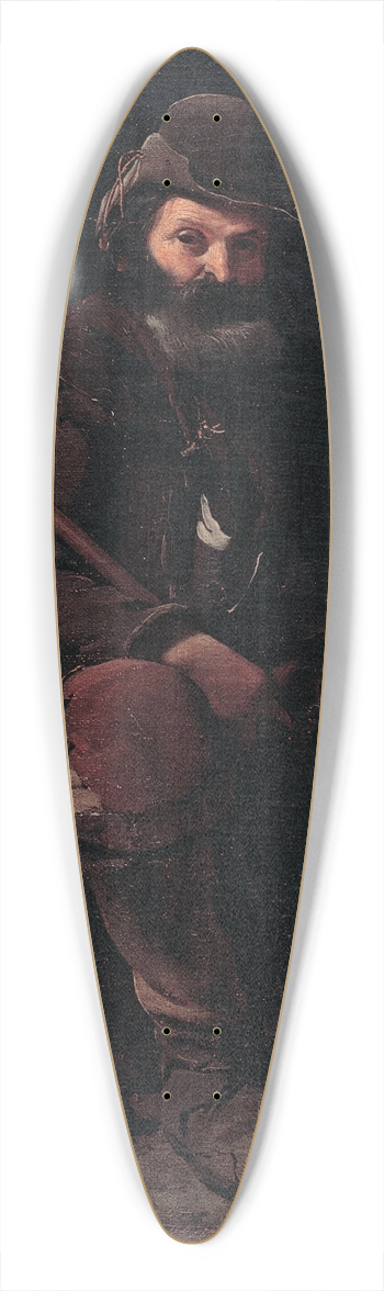 Michael Sweerts - Old pilgrim 39.3 inch art pintail longboard deck