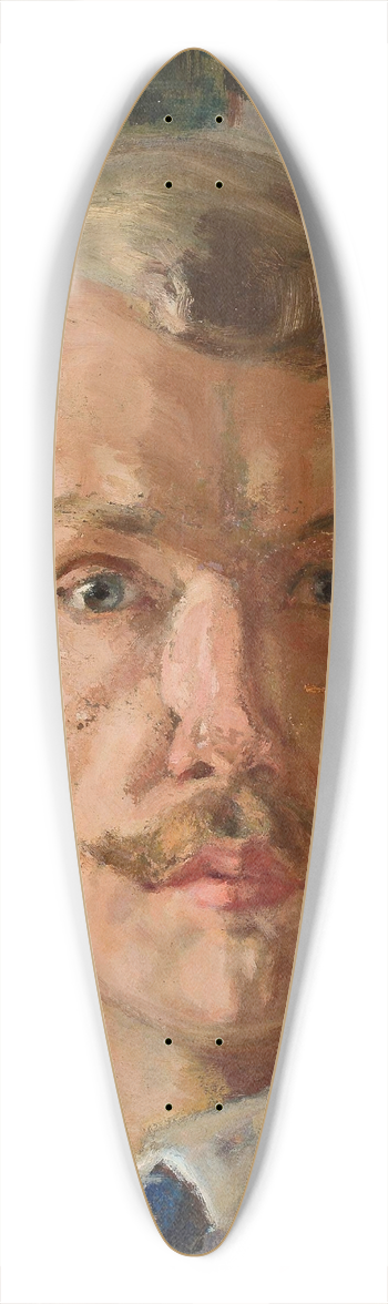 Micha Rouba - Self-portrait 39.3 inch art pintail longboard deck