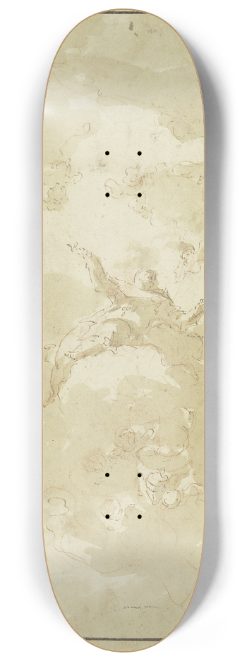 Giovanni Antonio Guardi - Apotheosis of a saint 8.25 inch art skate deck