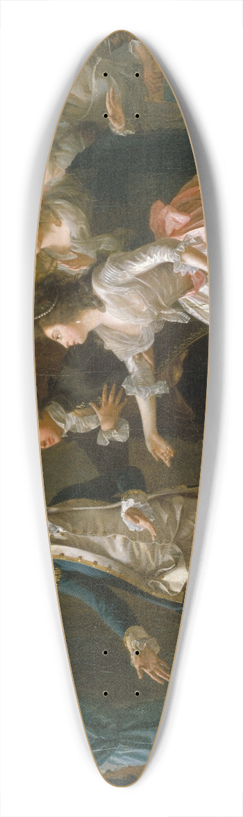 Michel Garnier - Le Contrat de mariage interrompu 39.3 inch art pintail longboard deck
