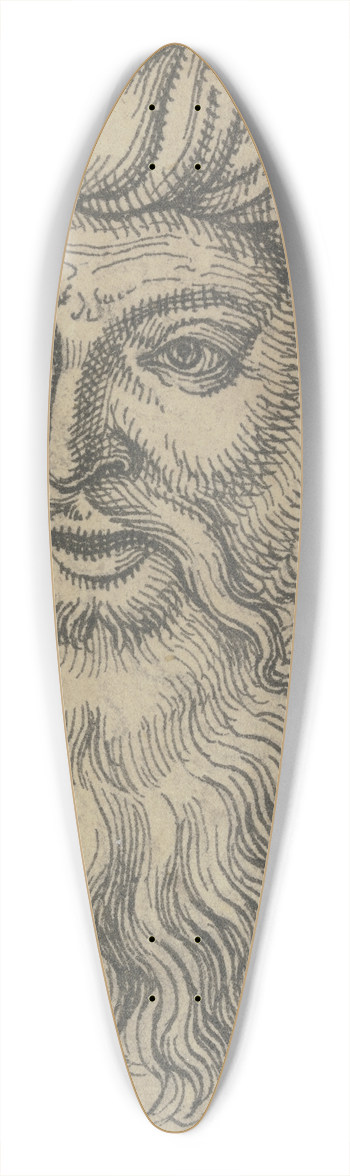 Michel Kirmer - Bildnis eines brtigen Trken 39.3 inch art pintail longboard deck