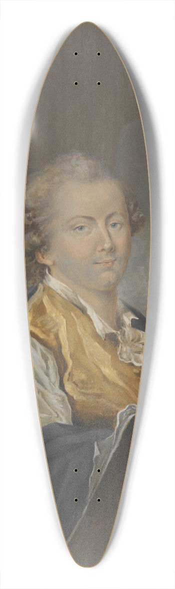 Michel-Martin Drolling - The miniature painter Peter Adolf Hall 39.3 inch art pintail longboard deck