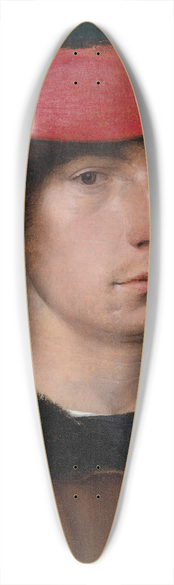 Michel Sittow - A Young Man In A Red Cap 39.3 inch art pintail longboard deck