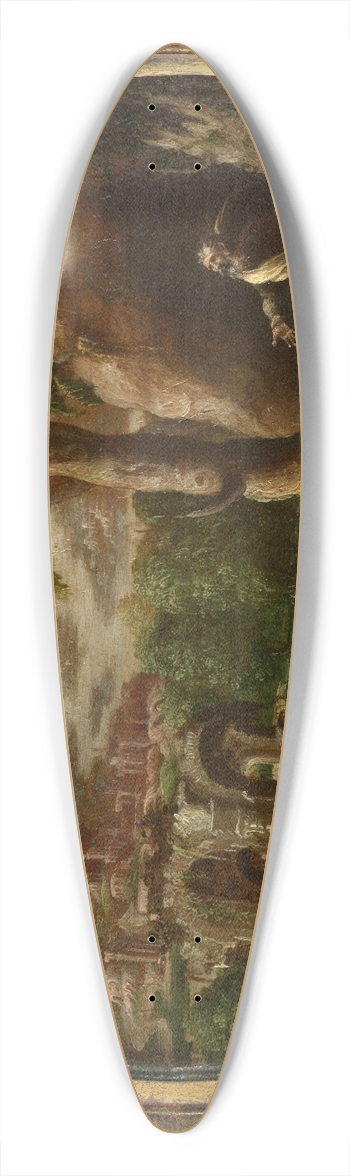 Michiel Gast - King David in a Landscape 39.3 inch art pintail longboard deck