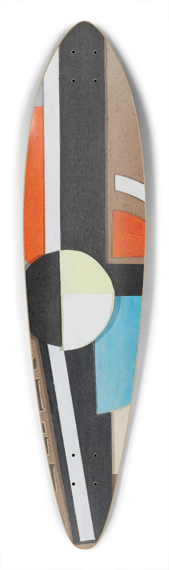 Mieczysaw Szczuka - Bez tytuu ( Kompozycja LRGUD) 39.3 inch art pintail longboard deck