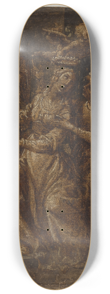 Giovanni Baglione - Skt Cecilia og Skt Valerian ved orglet 8.25 inch art skate deck
