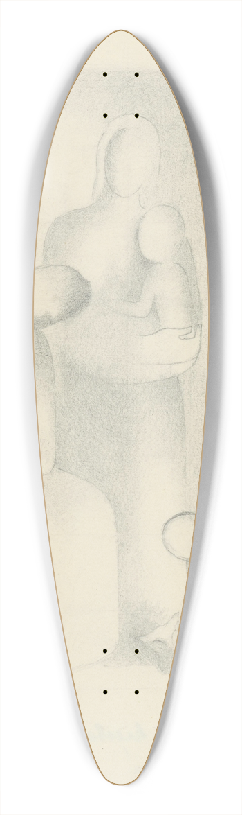 Mikul Galanda - as 39.3 inch art pintail longboard deck