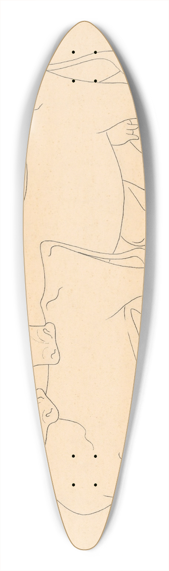 Mikul Galanda - Cowherd 39.3 inch art pintail longboard deck