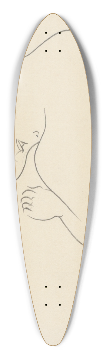 Mikul Galanda - Diea 39.3 inch art pintail longboard deck