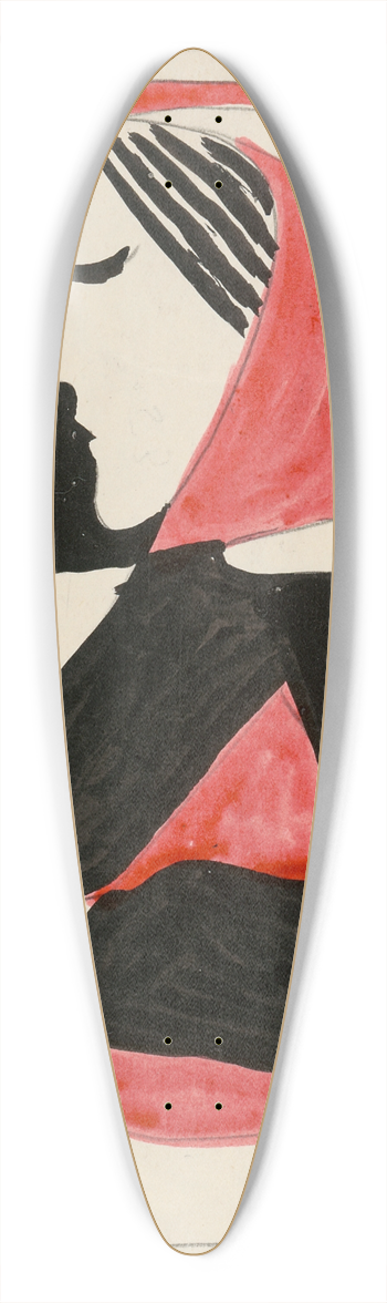 Mikul Galanda - ena 39.3 inch art pintail longboard deck