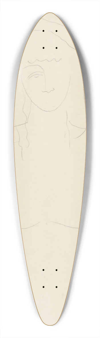 Mikul Galanda - ena 39.3 inch art pintail longboard deck