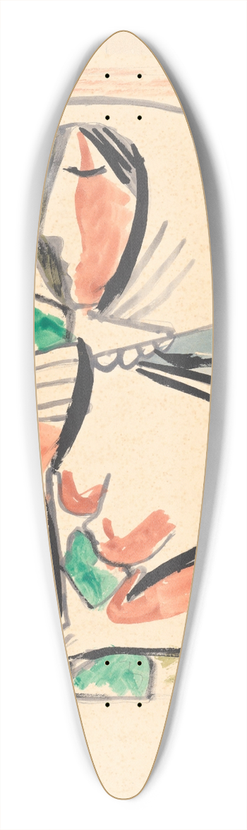 Mikul Galanda - ena v atke 39.3 inch art pintail longboard deck