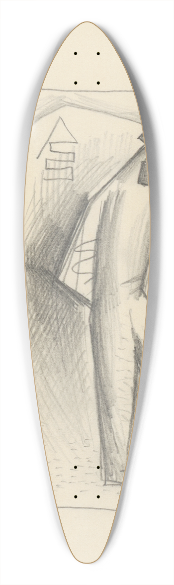 Mikul Galanda - Horal 39.3 inch art pintail longboard deck