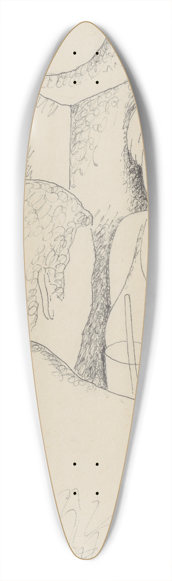 Mikul Galanda - In a Caf 39.3 inch art pintail longboard deck