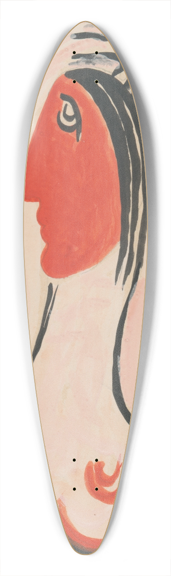 Mikul Galanda - In front of a mirror 39.3 inch art pintail longboard deck