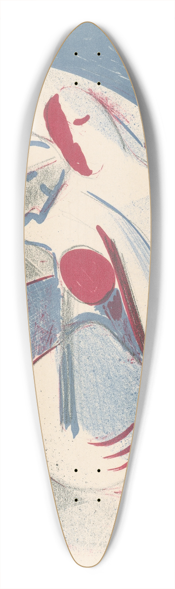 Mikul Galanda - Lovers 39.3 inch art pintail longboard deck