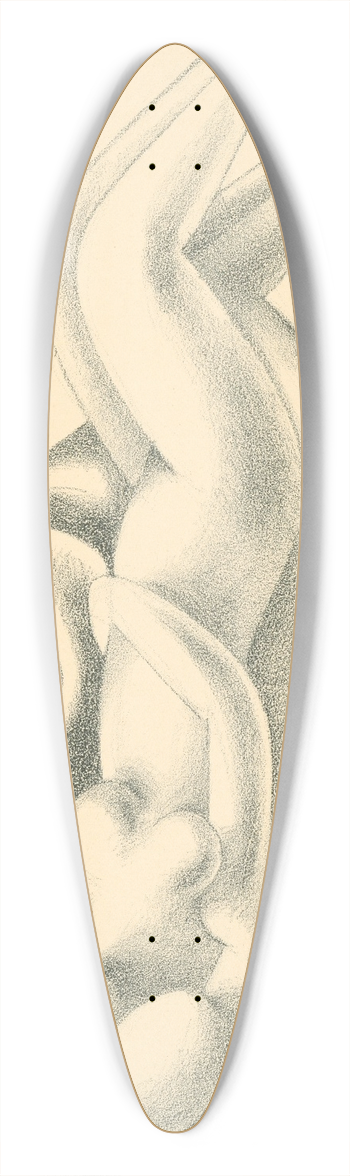 Mikul Galanda - Lovers 39.3 inch art pintail longboard deck