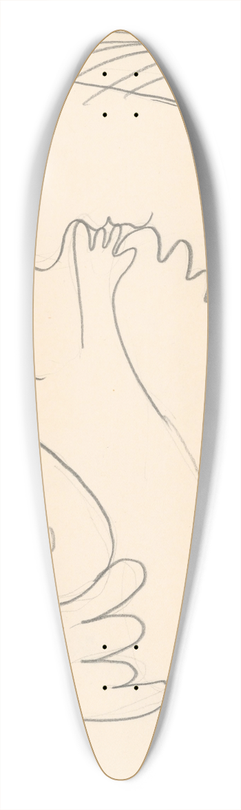 Mikul Galanda - Matka s dieaom 39.3 inch art pintail longboard deck