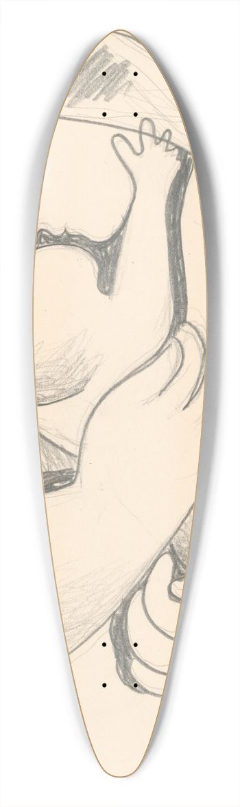 Mikul Galanda - Matka s dieaom v nru 39.3 inch art pintail longboard deck