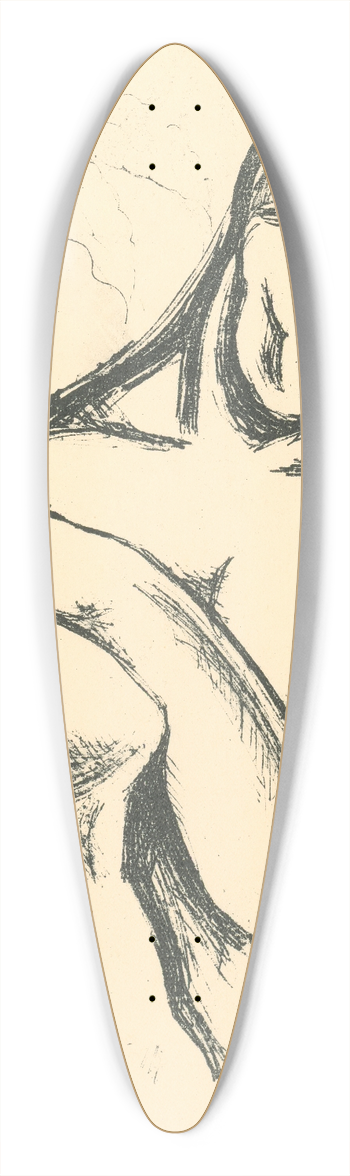 Mikul Galanda - Milenci 39.3 inch art pintail longboard deck