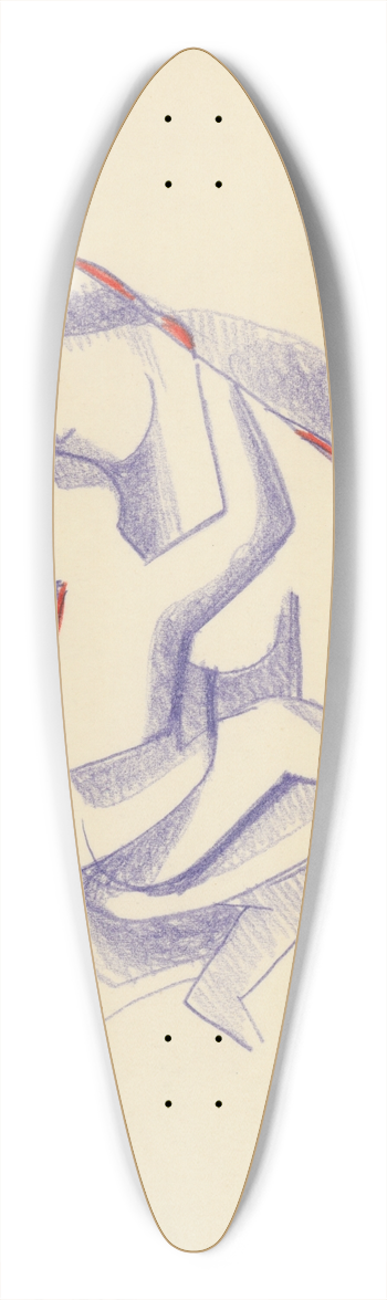 Mikul Galanda - Mother 39.3 inch art pintail longboard deck