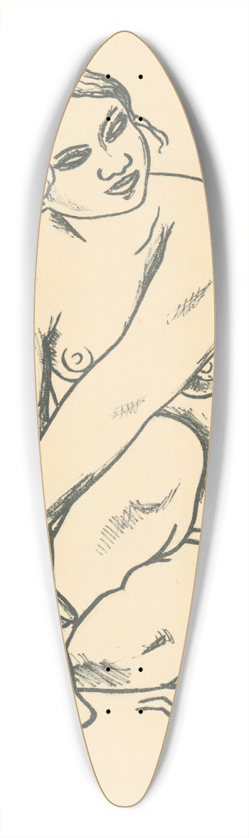 Mikul Galanda - Mulatka 39.3 inch art pintail longboard deck