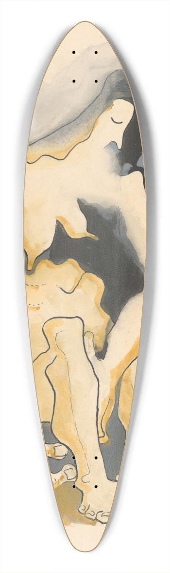 Mikul Galanda - Old Age 39.3 inch art pintail longboard deck