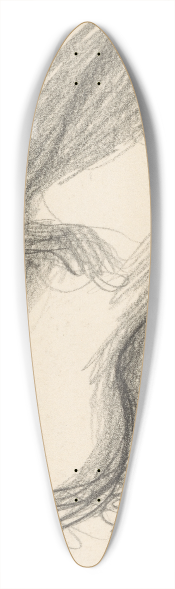 Mikul Galanda - Sketchbook 39.3 inch art pintail longboard deck
