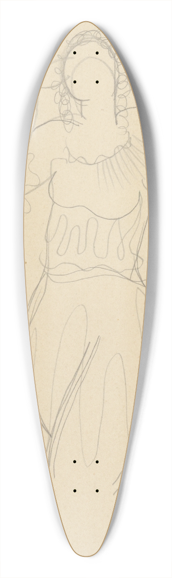 Mikul Galanda - Tanenica 39.3 inch art pintail longboard deck