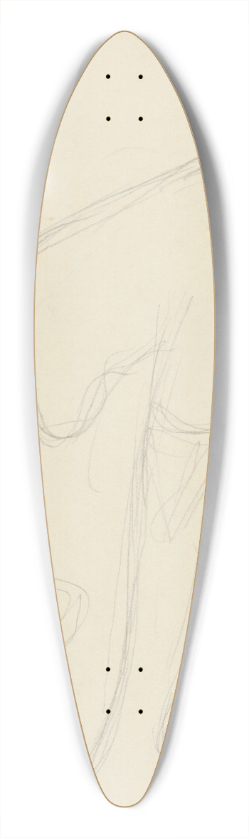 Mikul Galanda - Toileta 39.3 inch art pintail longboard deck