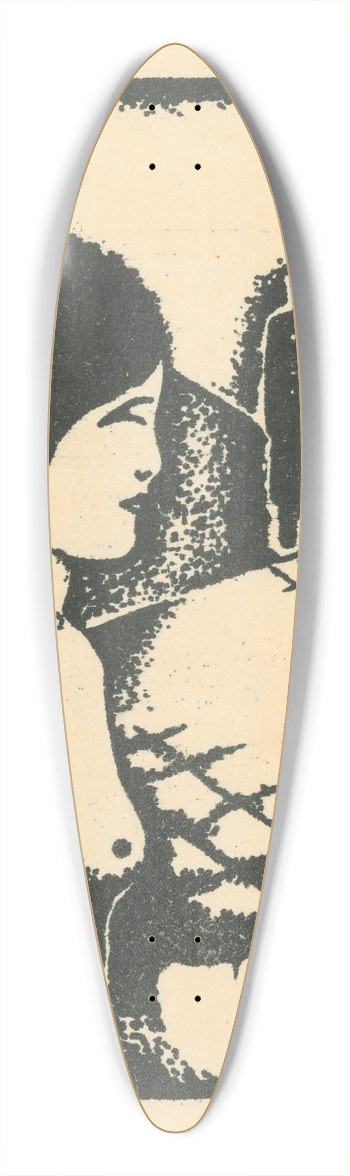 Mikul Galanda - Ulica 39.3 inch art pintail longboard deck