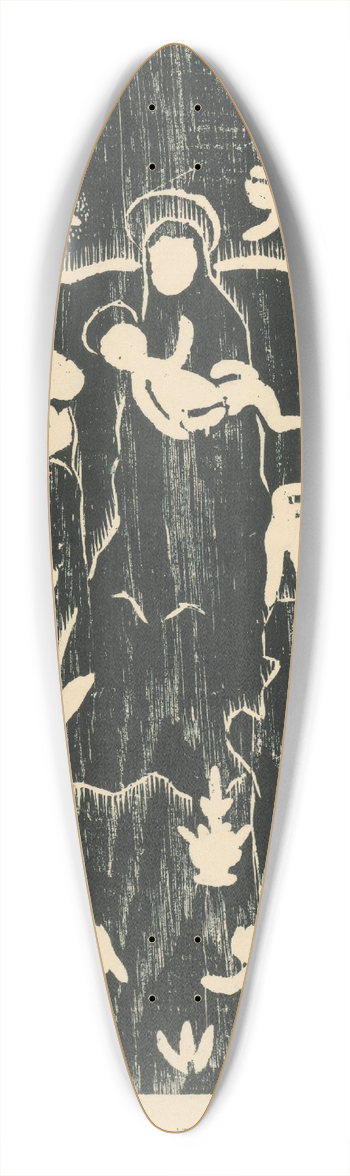 Mikul Galanda - Vianoce 39.3 inch art pintail longboard deck