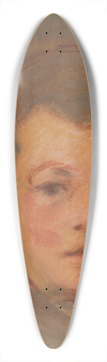 Milan Thomka Mitrovsk - Boys head 39.3 inch art pintail longboard deck