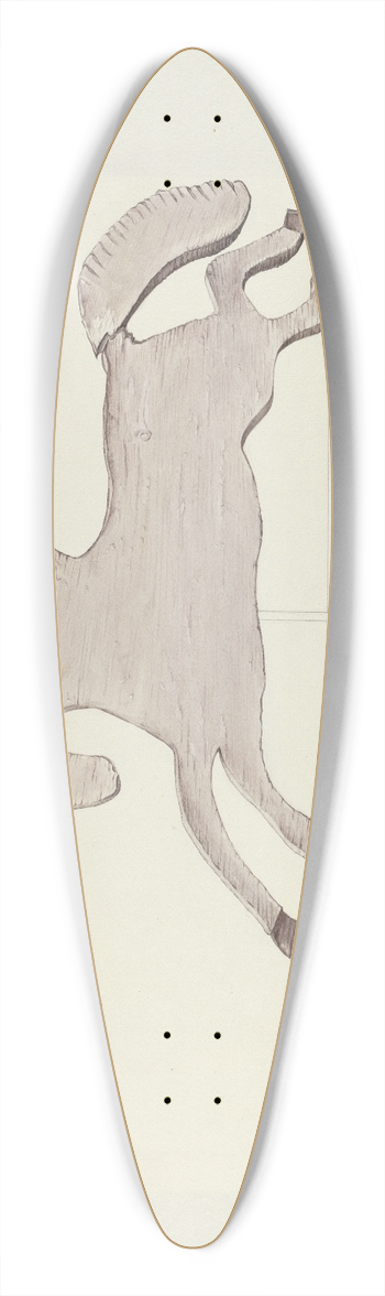 Mildred E. Bent - Horse Weather Vane 39.3 inch art pintail longboard deck