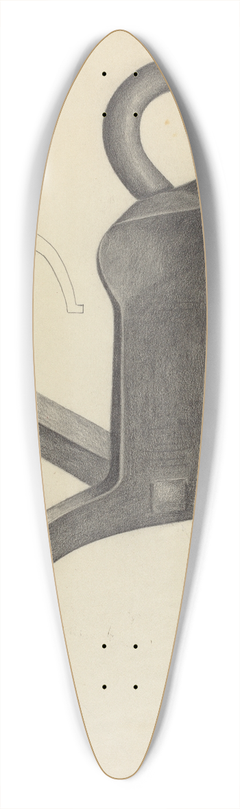 Mildred Ford - Andiron (One of Pair) 39.3 inch art pintail longboard deck