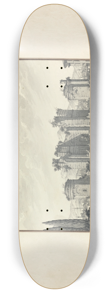 Giovanni Battista Borra - The Basilica at Pergamon 8.25 inch art skate deck