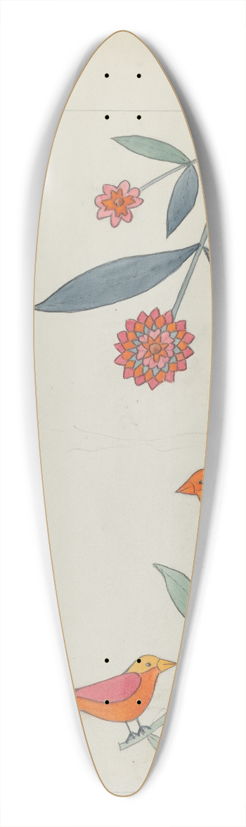 Mildred Prince - Applique Quilt 39.3 inch art pintail longboard deck